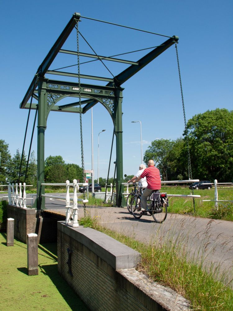 fietsen door de polder